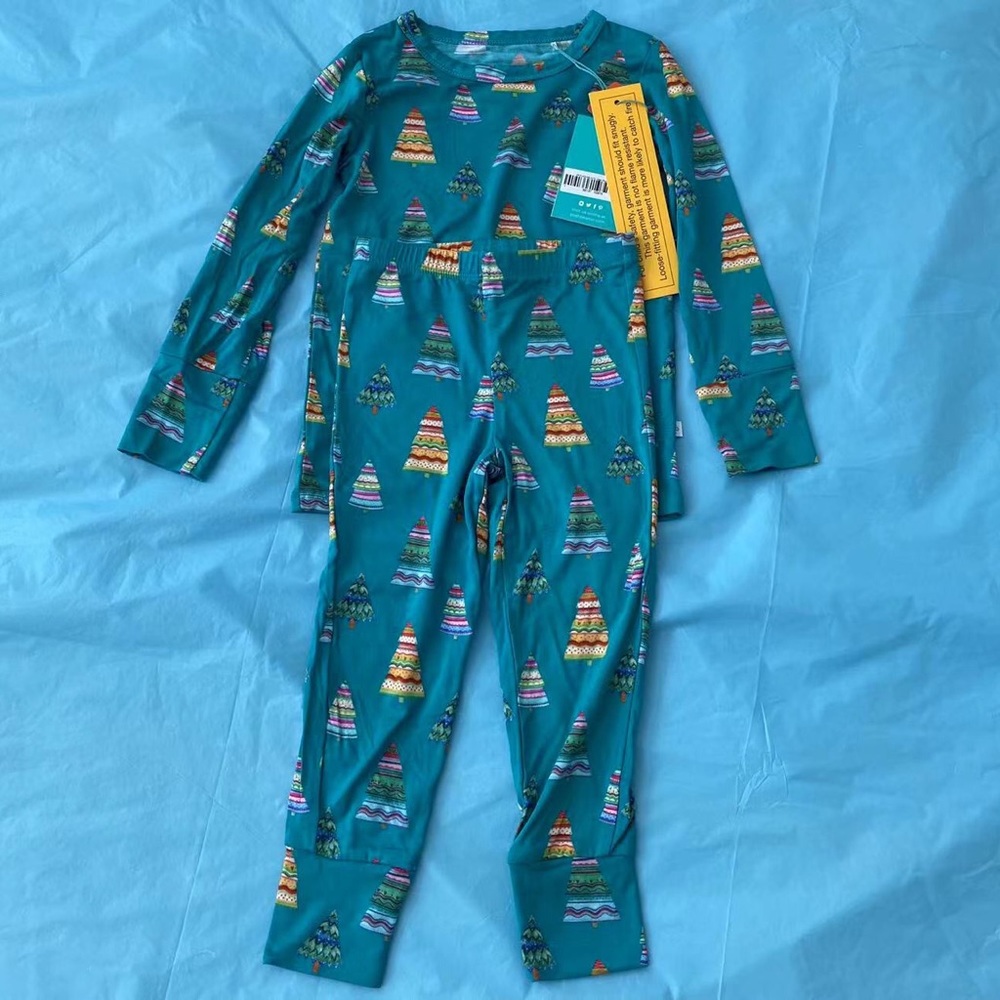 Posh Peanut Toddlers’ Sierra Long Sleeve 2-Piece Loungewear Set Size 3T